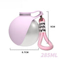 Gourde 2-en-1 en acier inoxydable et silicone